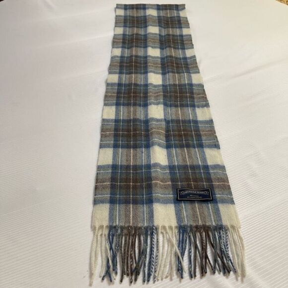 James Pringle Weavers Wool Plaid VTG Scarf - Picture 1 of 5